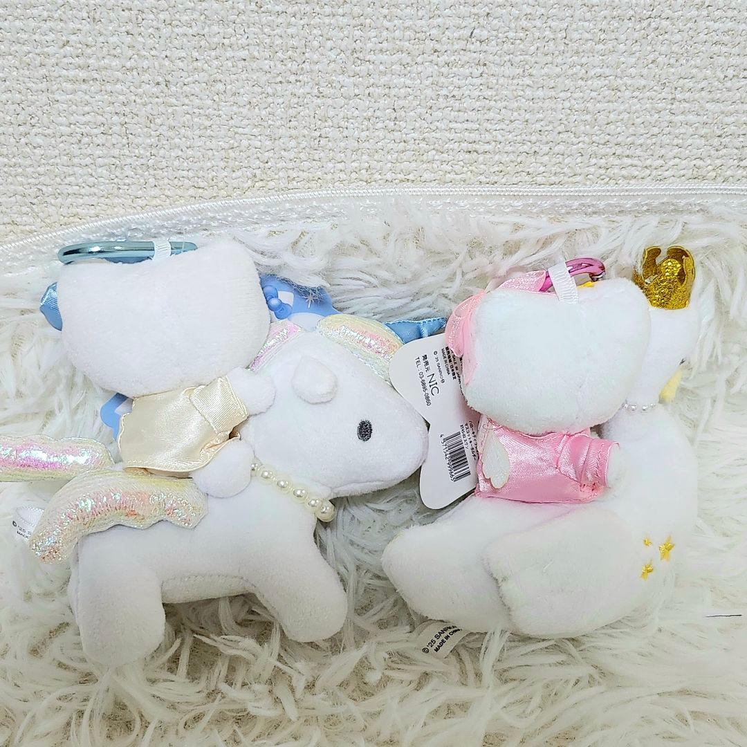 キティちゃん　マスコット　ぬいぐるみ　キーホルダー　ユニコーン　スワン