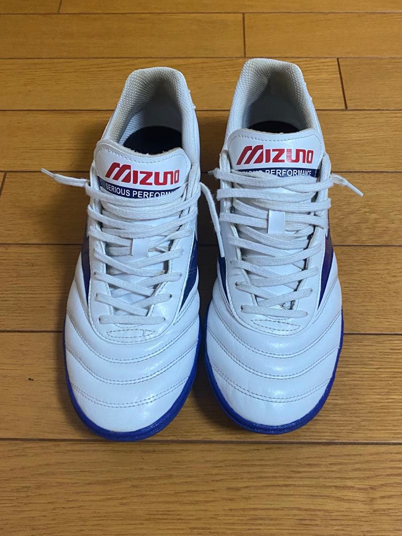 サッカー　トレーニングシューズ　ミズノ　モレリア2 クラブ　as 白　青