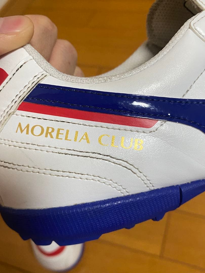 サッカー　トレーニングシューズ　ミズノ　モレリア2 クラブ　as 白　青