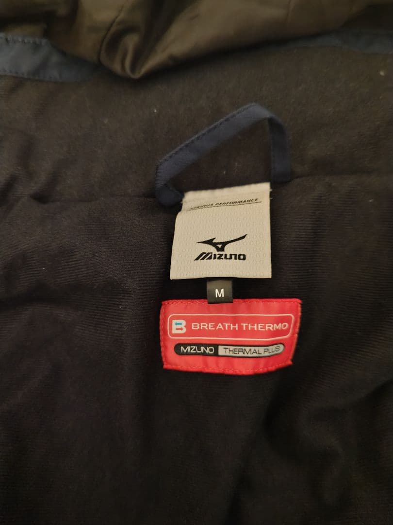Mizuno スキーウェア ブレスサーモ Mサイズ ホワイト/ネイビー