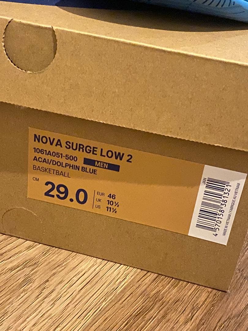 【美品】NOVA SURGE LOW 2 バスケットボールシューズ 29cm