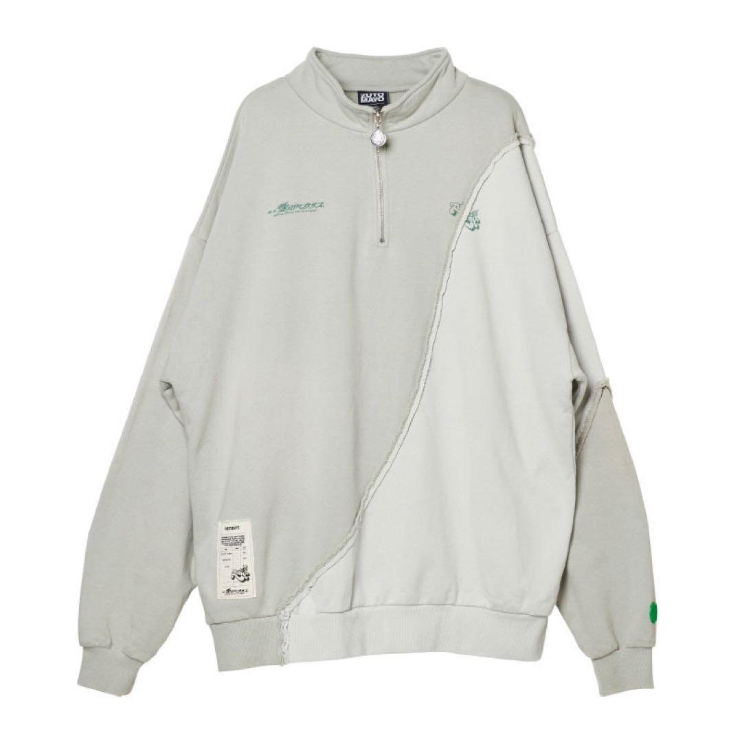 ずっと真夜中でいいのに。　ずとまよ　Half Zip Sweat グレー　XL