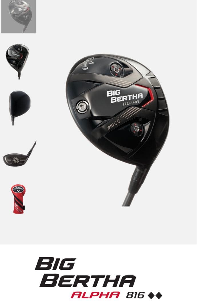 BIG BERTHA Alpha 816 3本セット（純正品）