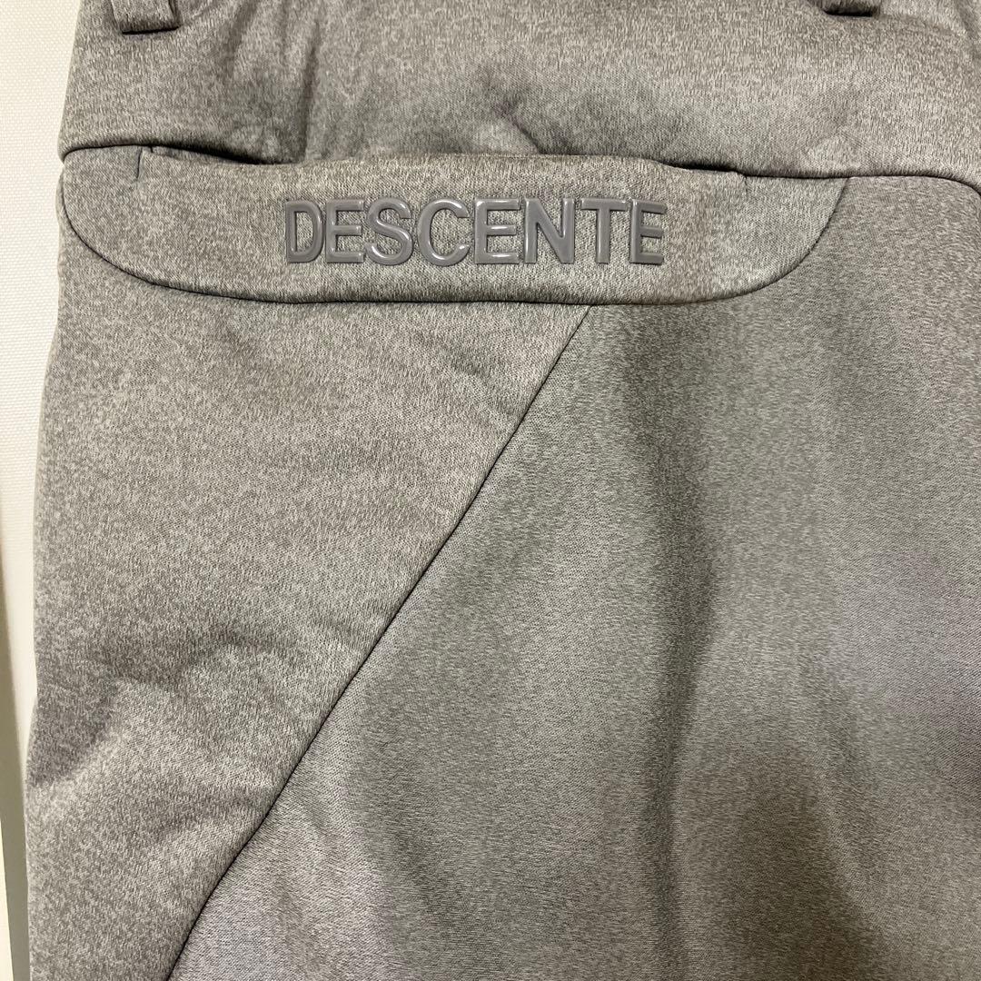 DESCENTE ライトグレー フリースパンツ ゴルフ サイズO(XL)
