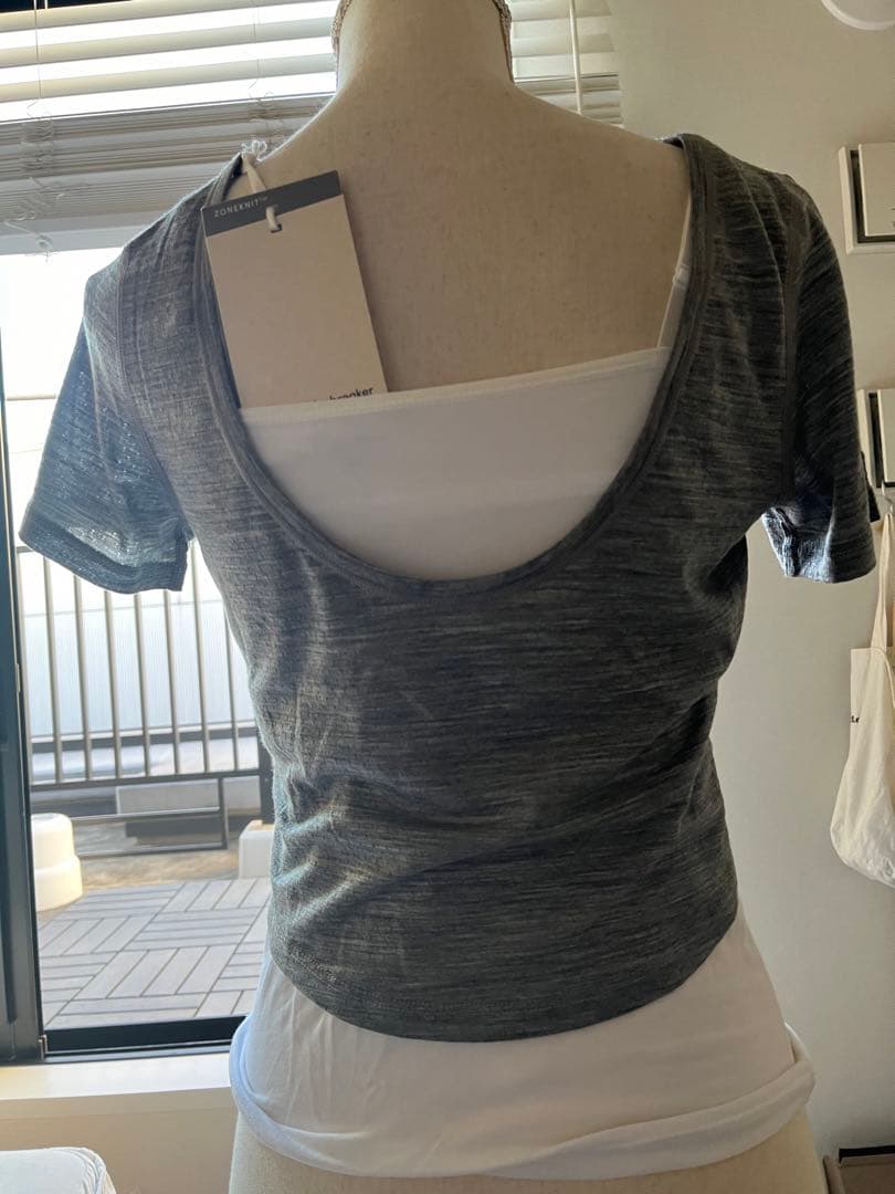 Icebreaker アイスブレイカー　クロップッド丈Tシャツ