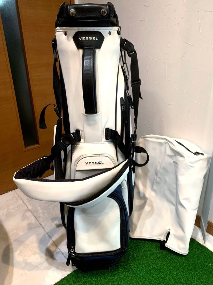 希少　完売　ベゼル　プレイヤー　ホワイト　ネイビー　スタンド　キャディバッグ