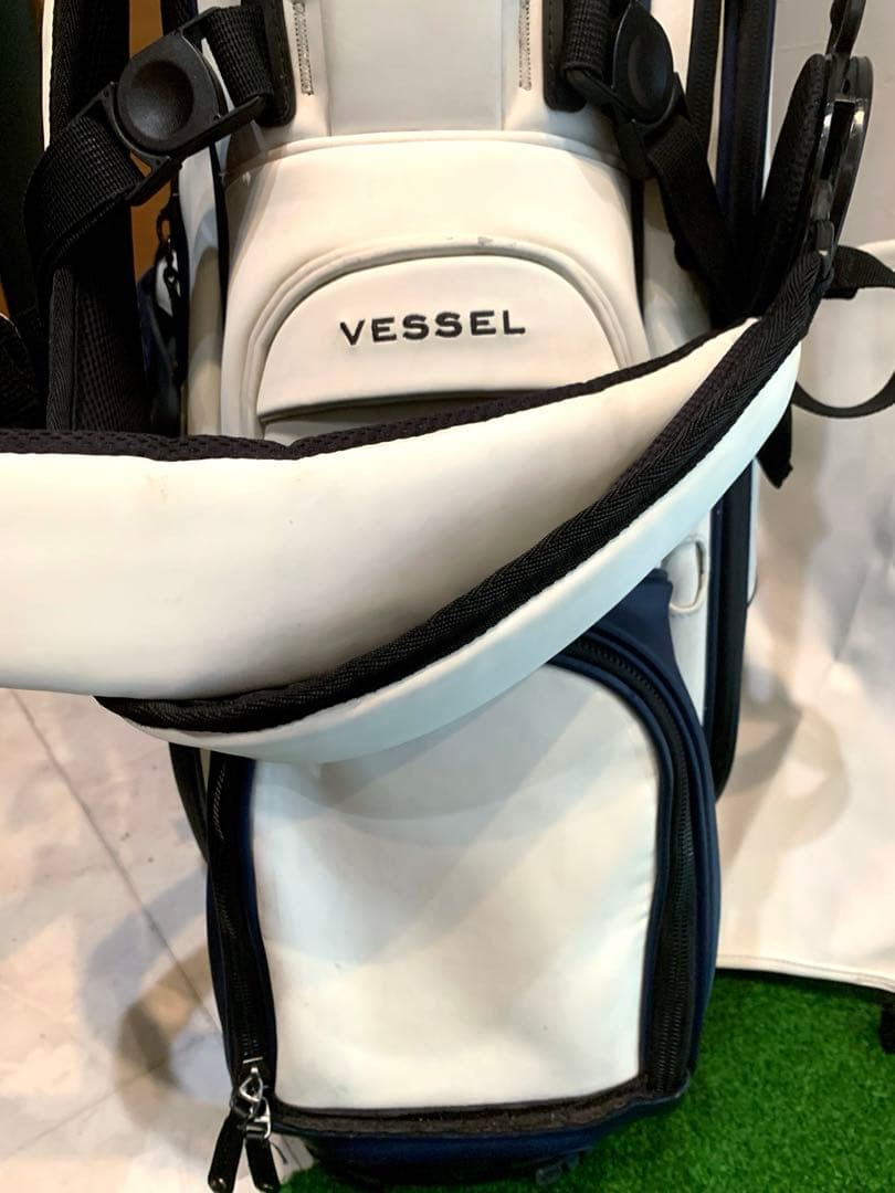 希少　完売　ベゼル　プレイヤー　ホワイト　ネイビー　スタンド　キャディバッグ