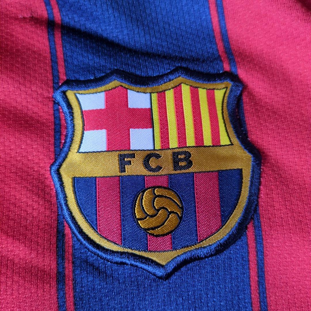 【激レア廃盤】FC バルセロナ NIKE ユニフォーム 刺繍ロゴ サッカー L