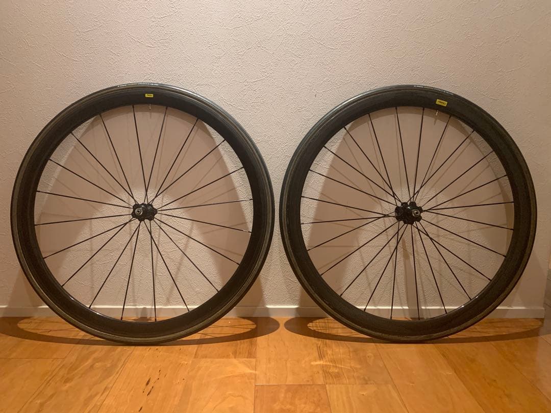 値下げ中 良品 送料込み mavic カーボンホイール 8-10sシマノ