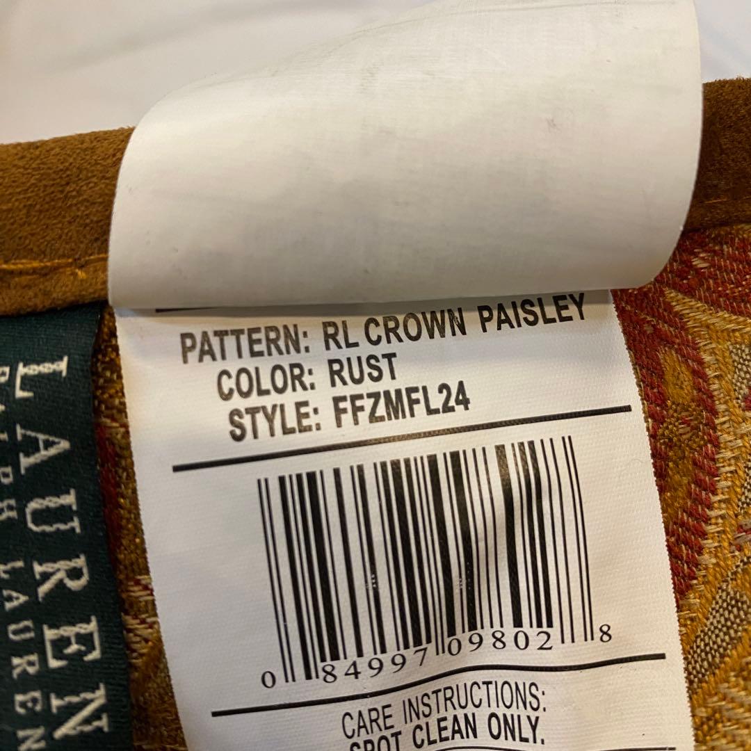 Lauren Ralph Lauren クッション ペイズリー柄 ジャガード織り