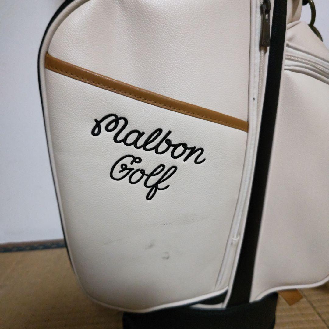 Malbon Golf キャディバッグ ホワイト