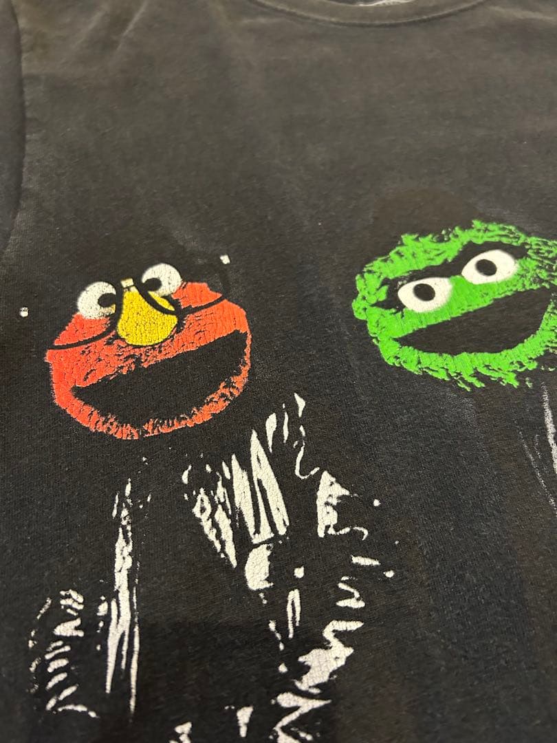 ヴィンテージ　セサミストリート　Tシャツ　黒　M(US)ブラック　ビンテージ