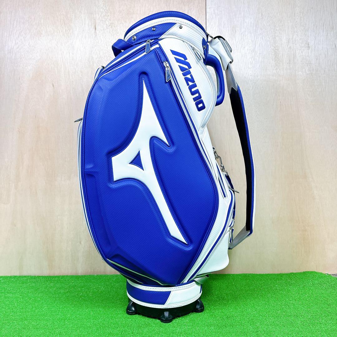★美品 MIZUNO キャディバッグ 9.5型 アスリートツアーレプリカ 美津濃