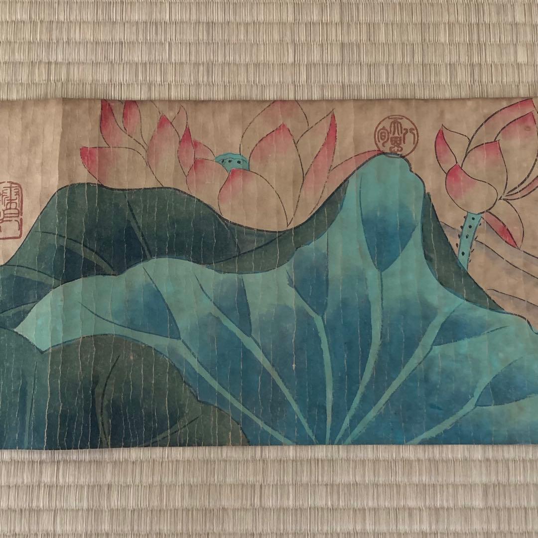 中国絵画　逸品 元時代名家 高克恭 1248〜1310年花鳥絵　巻物絵　肉筆保証