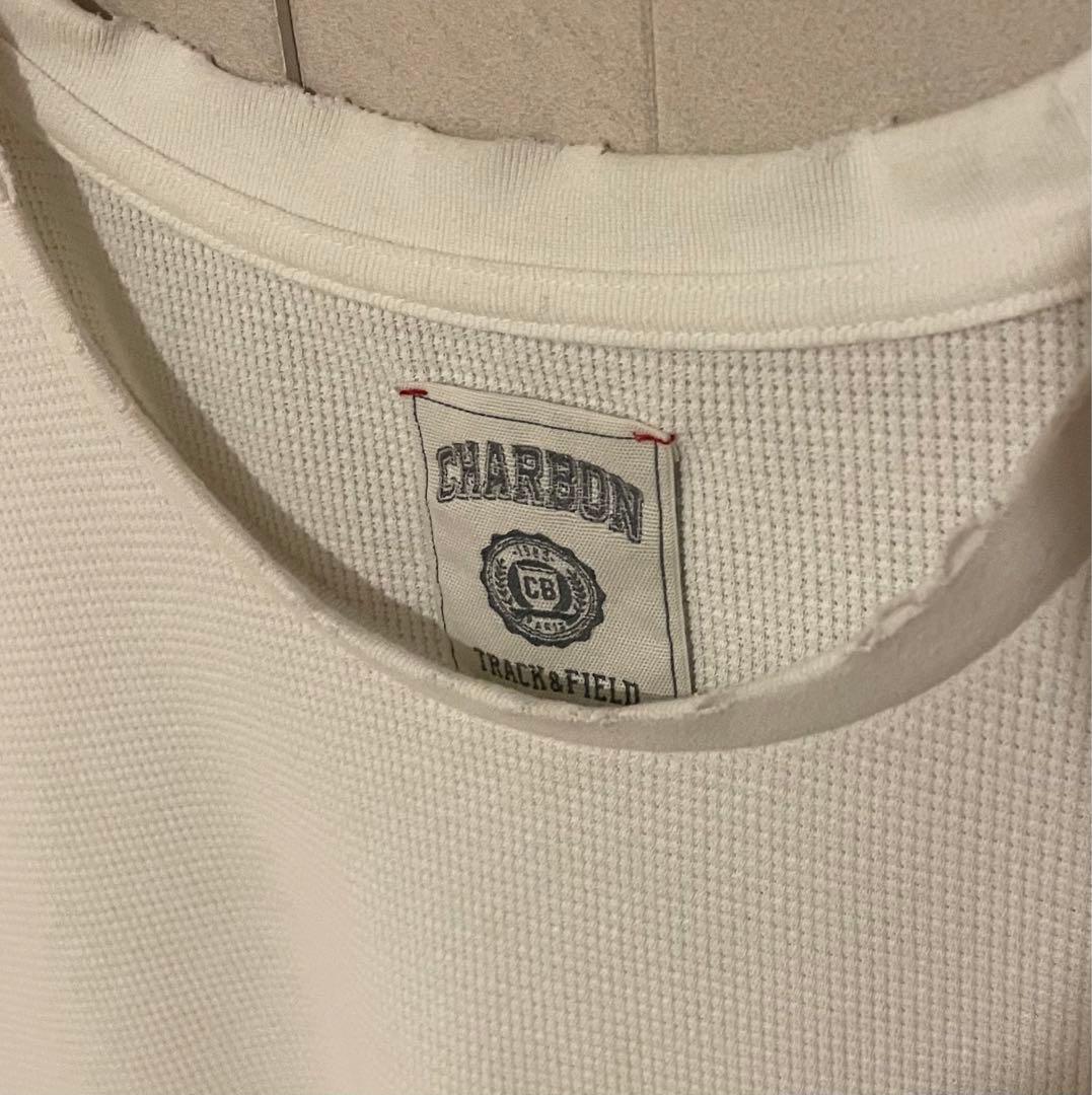 ウォーキング・ランニングウェア charbon PIGMENT DYE WAFFLE NO-SLEEVE