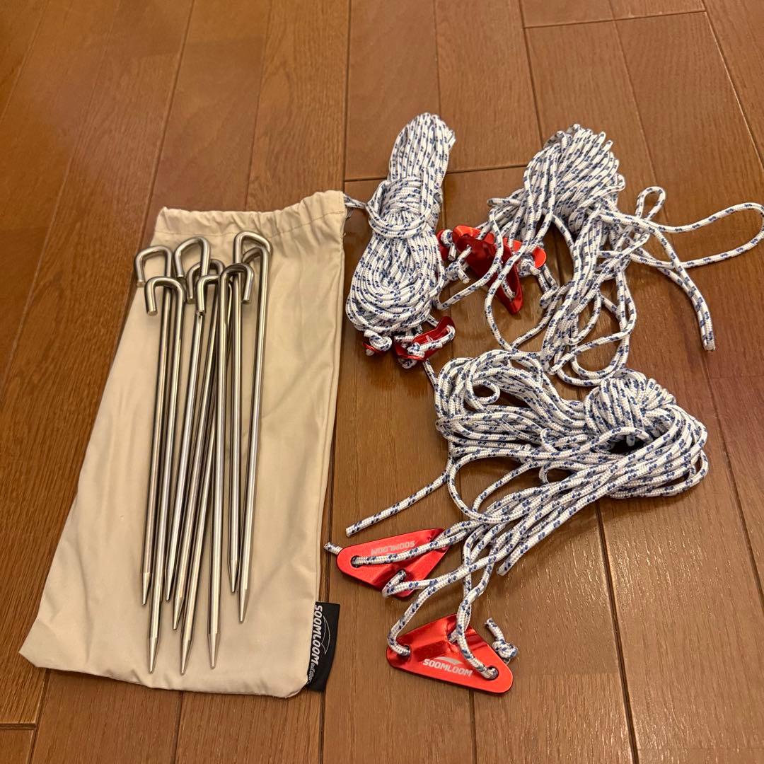 SoomloomヘキサタープTC4.2×4.1＋DODポール付 美品