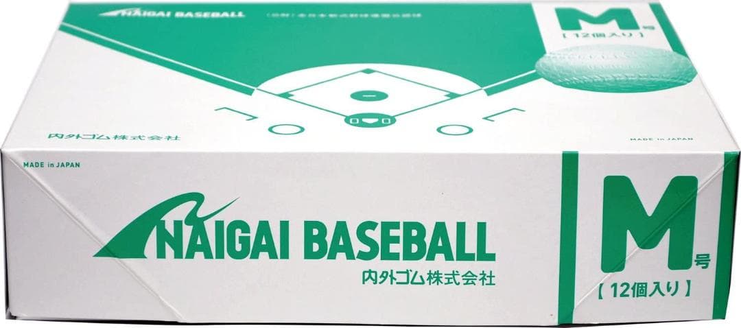 内外ゴム(NAIGAI) ナイガイ 軟式 野球 ボール 公認球 M号