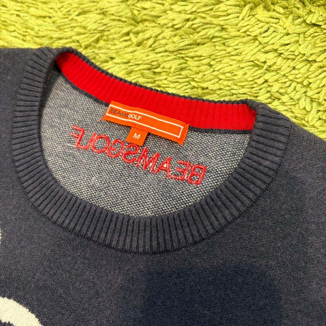 BEAMS GOLF ビームスゴルフ ニット セーター ネイビー Mサイズ