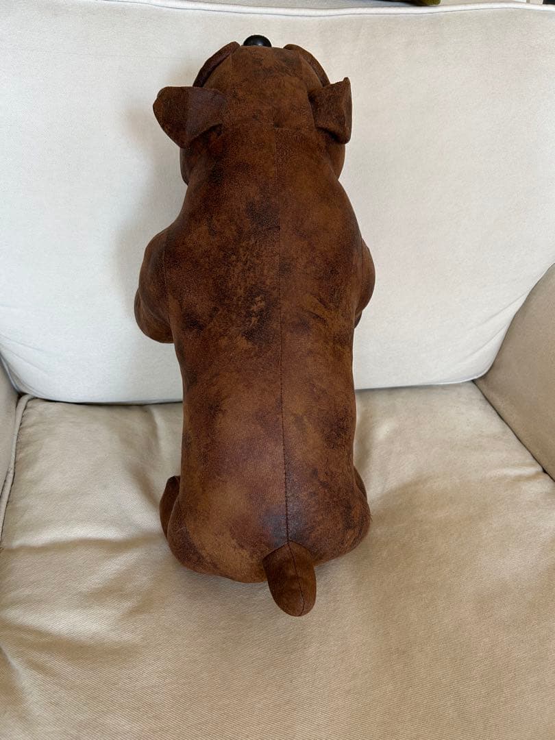 ブルドッグ パグ ぬいぐるみ 置き物 犬 リアル 大きめ アンティーク風