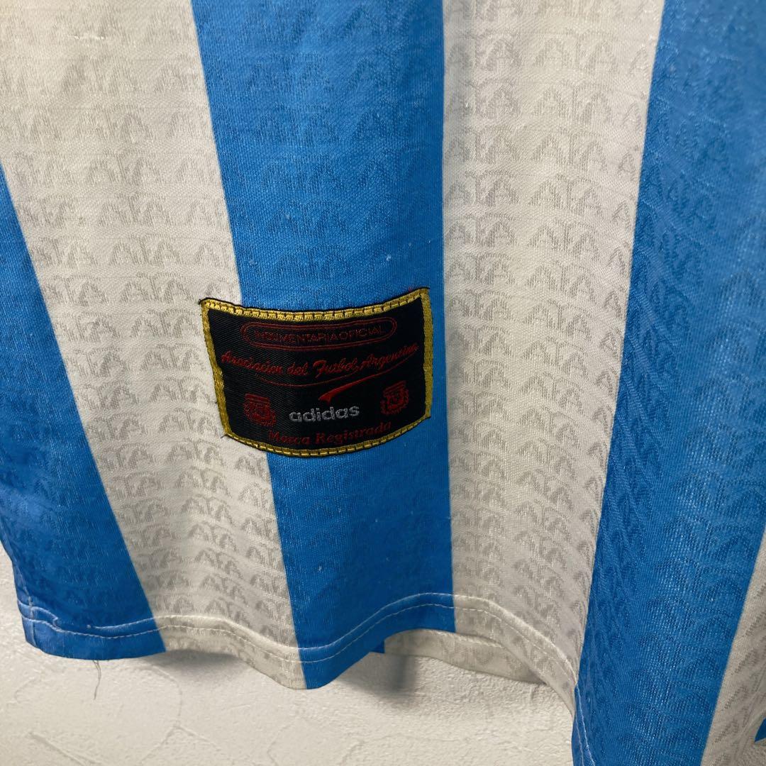 90s adidas アルゼンチン代表 ポロシャツ ユニホーム　L