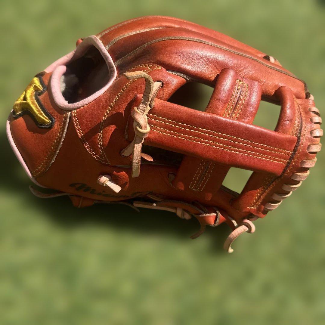 Mizuno 軟式グローブ オレンジ