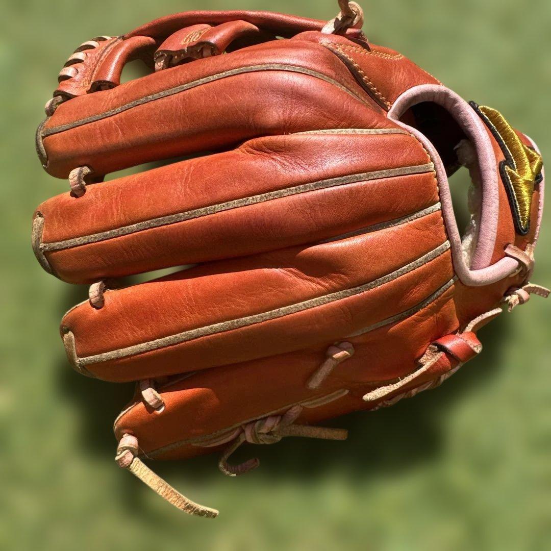 Mizuno 軟式グローブ オレンジ