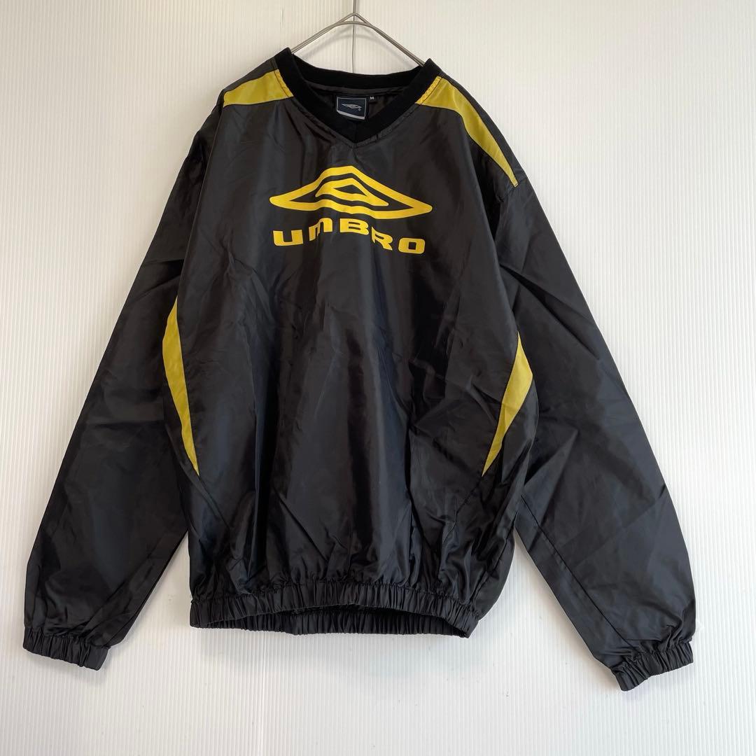 新品　ＵＭＢＲＯ　アンブロ　長袖　ピステ　ウィンドブレーカー　黒　上下セット　Ｍ