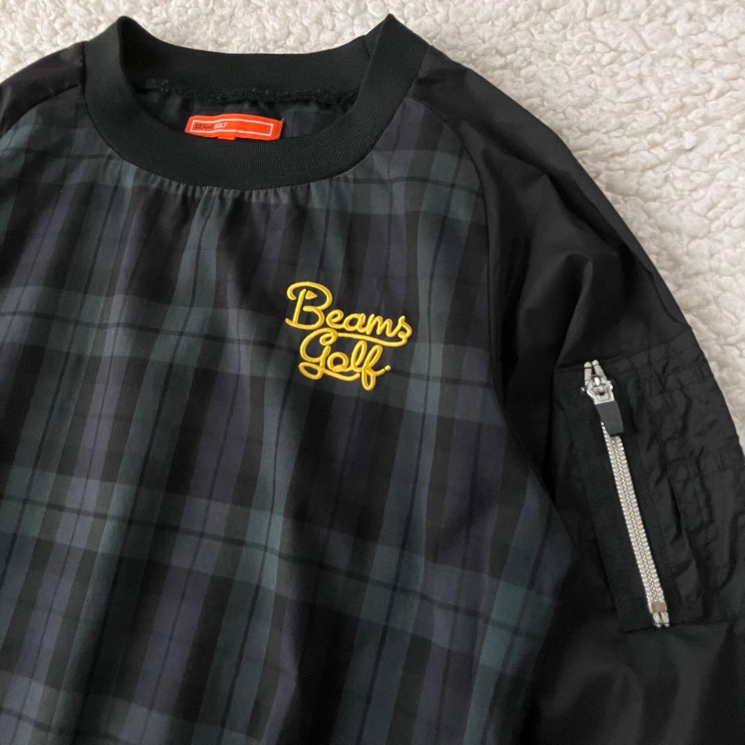美品　BEAMS GOLFビームスゴルフ スニード　チェック　プルオーバー