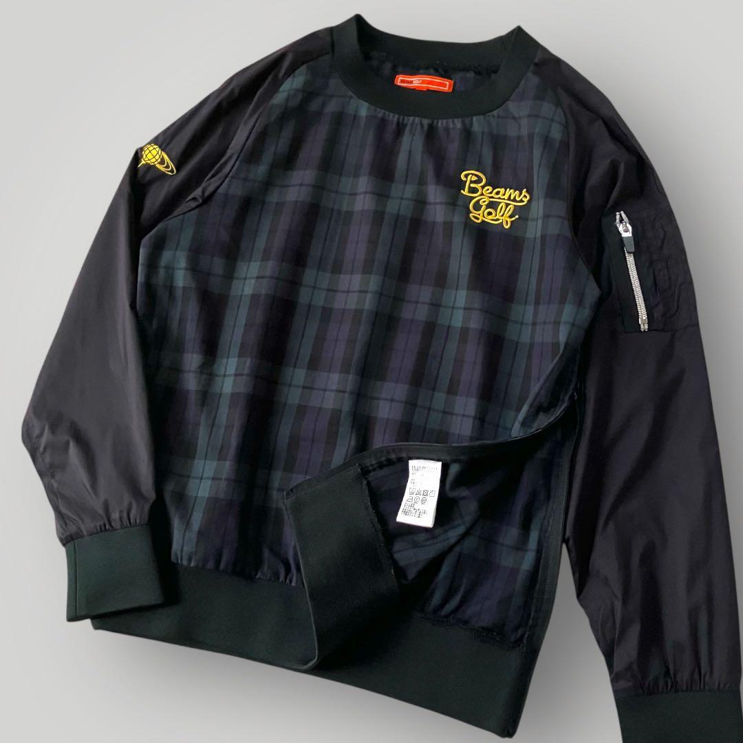 美品　BEAMS GOLFビームスゴルフ スニード　チェック　プルオーバー