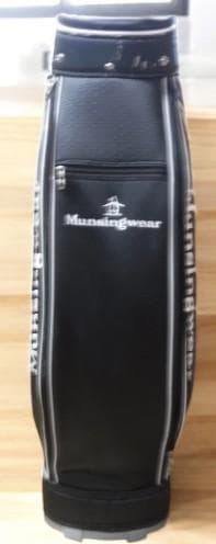 送料無料/美品　Munsingwear ブラックキャディバッグ