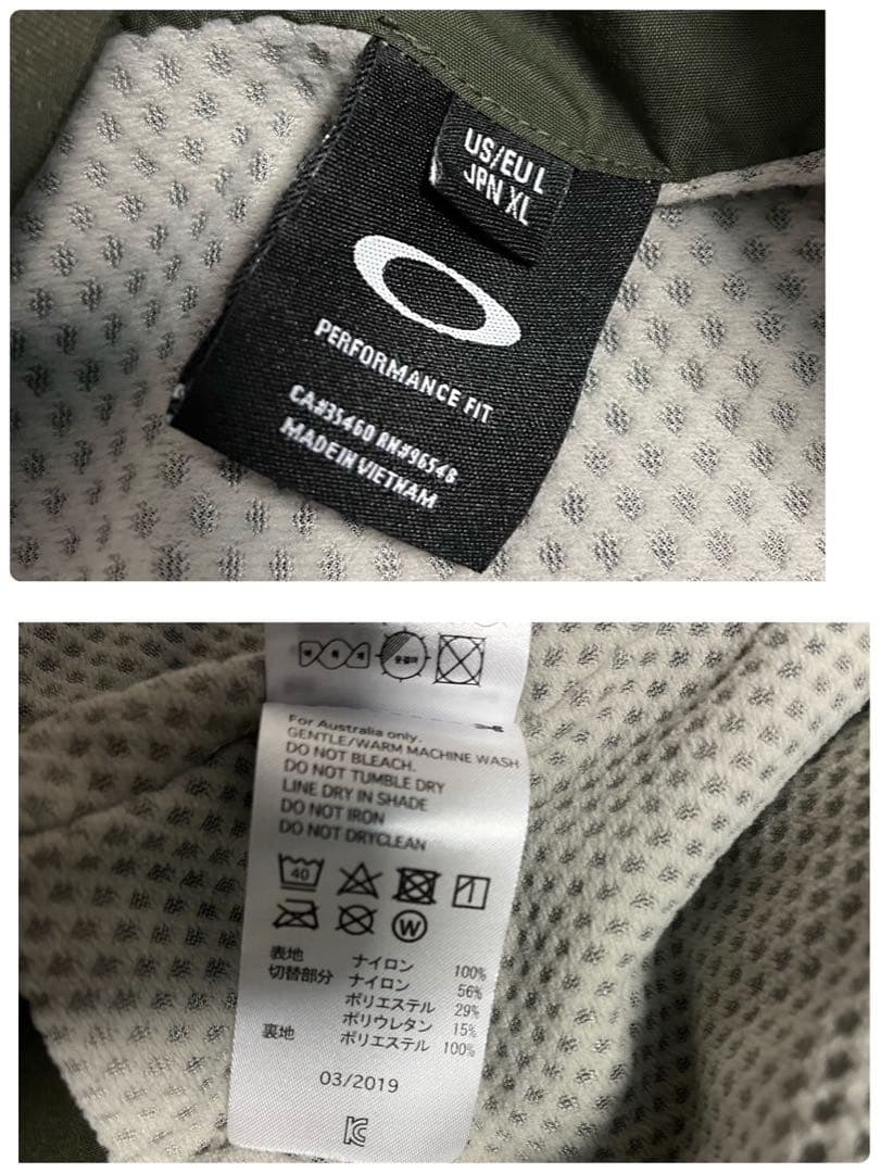 Oakley オークリー　GOLF ナイロンジャケット シャカシャカ XL