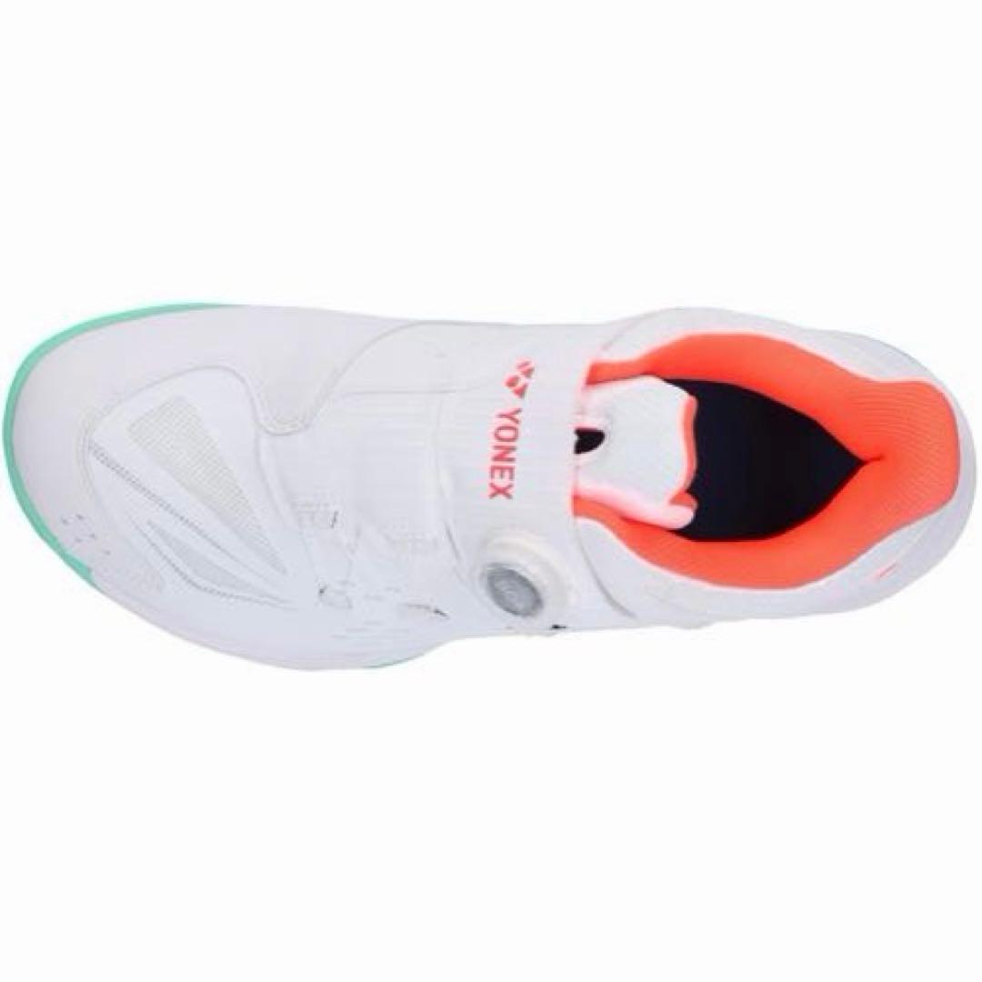 YONEX バドミントンシューズ ダイヤル パワークッション22.5cm 白
