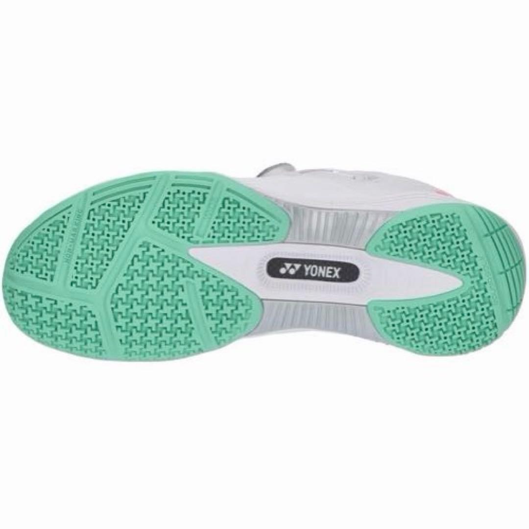 YONEX バドミントンシューズ ダイヤル パワークッション22.5cm 白