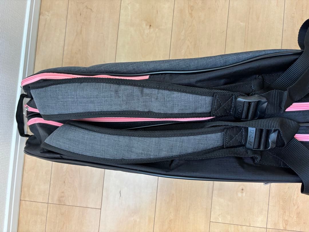 YONEX ラケットバッグ 　BAG2132R　 黒/ライトピンク　美品　6本用