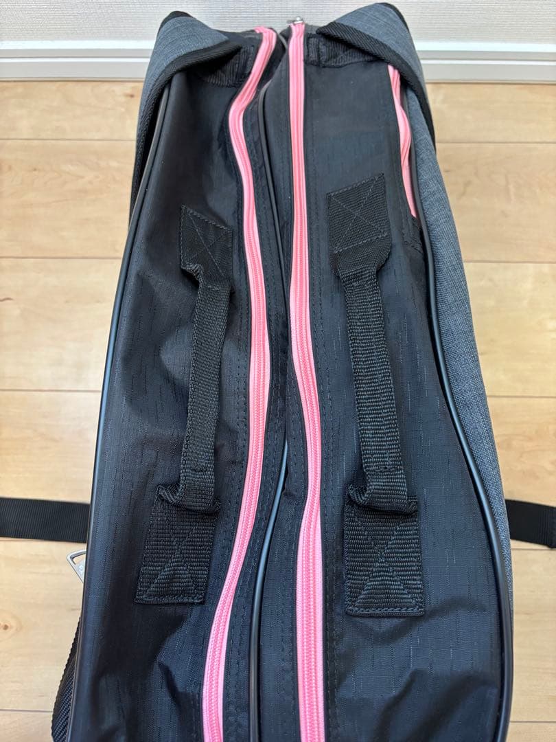 YONEX ラケットバッグ 　BAG2132R　 黒/ライトピンク　美品　6本用