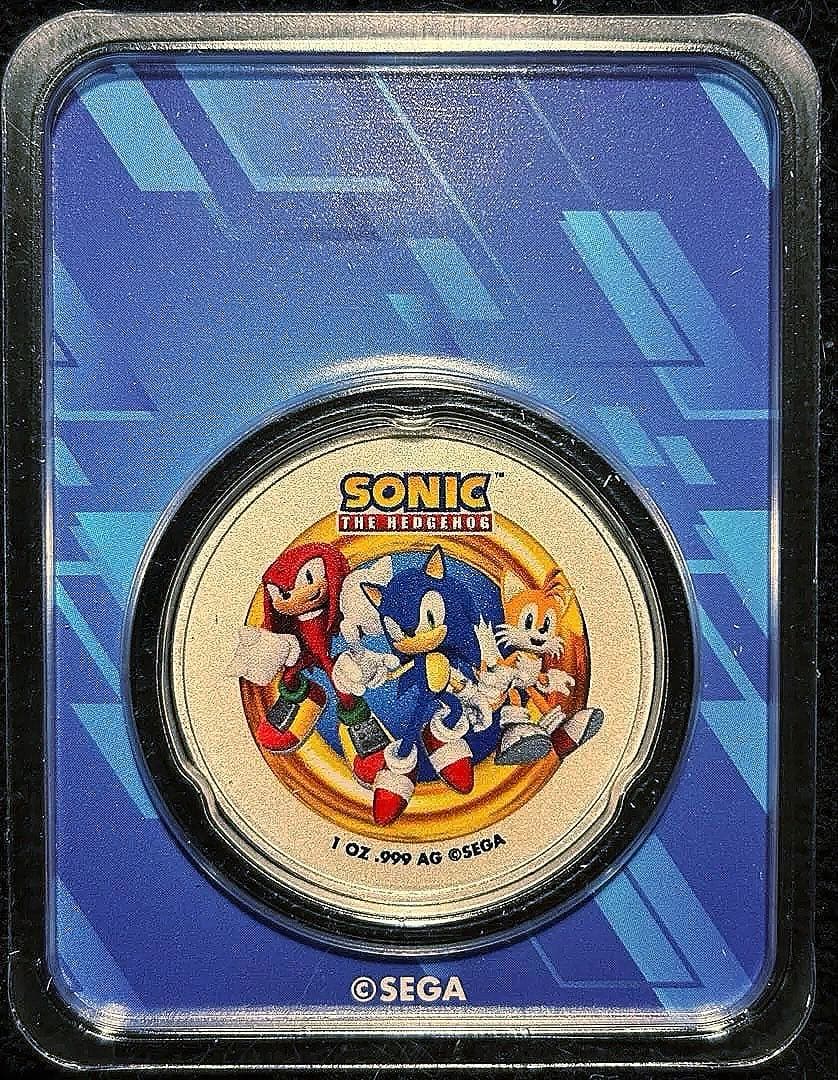 【1オンス銀貨】ソニック・ザ・ヘッジホッグ カラー銀貨 純銀 .999 SEGA