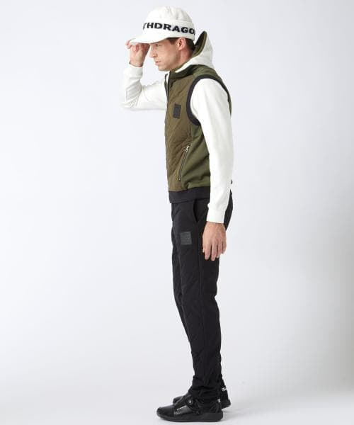 新品☆ダンスウィズドラゴン ドライ&フリーモーションキルト ベスト☆カーキ☆XL