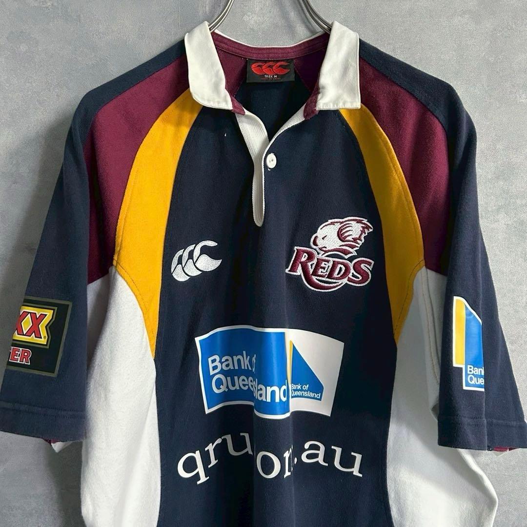 00's Canterbury クイーンランドレッズ 半袖 ラガーシャツ