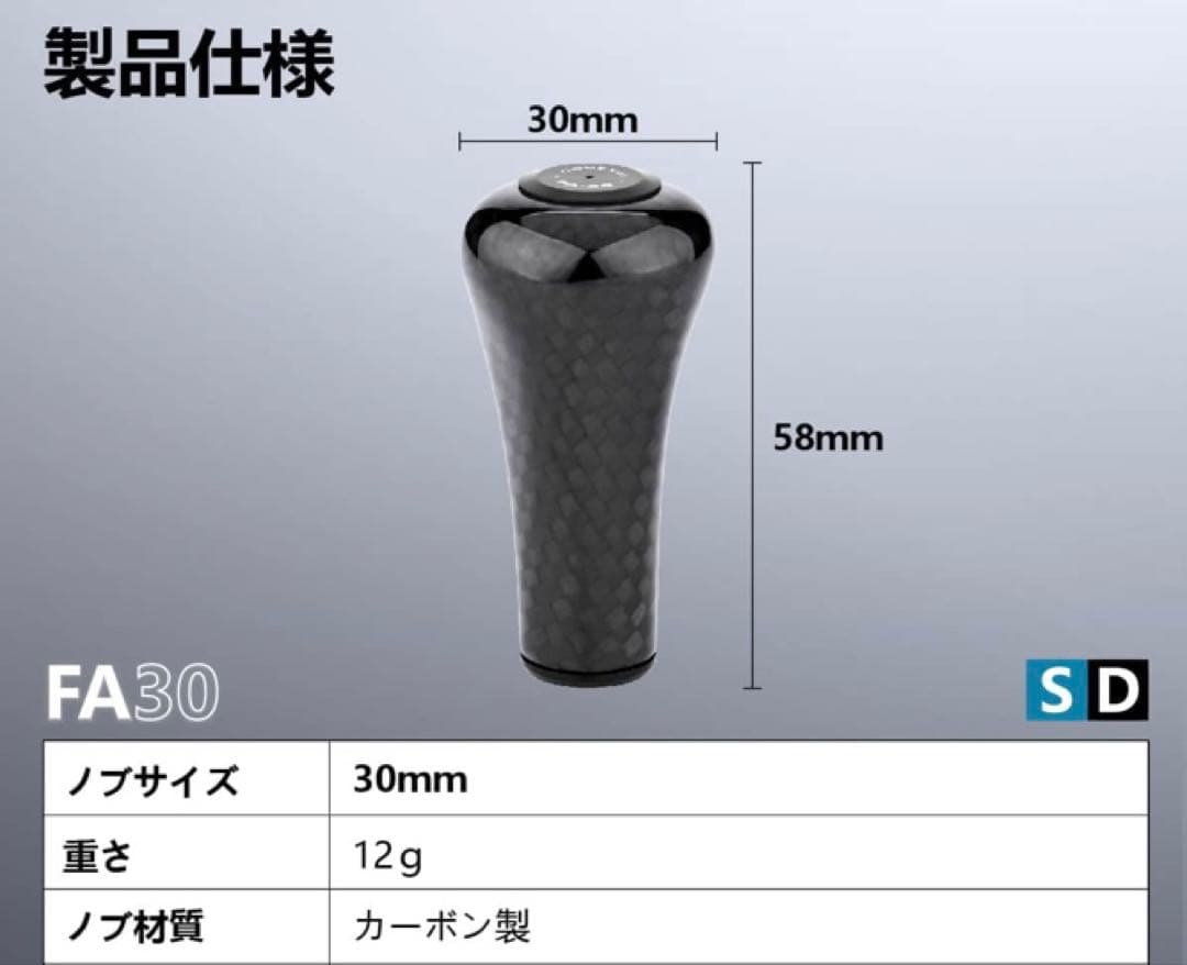 ゴメクサス カーボンハンドル ハンドルノブセット（シマノ用）GOMEXUS