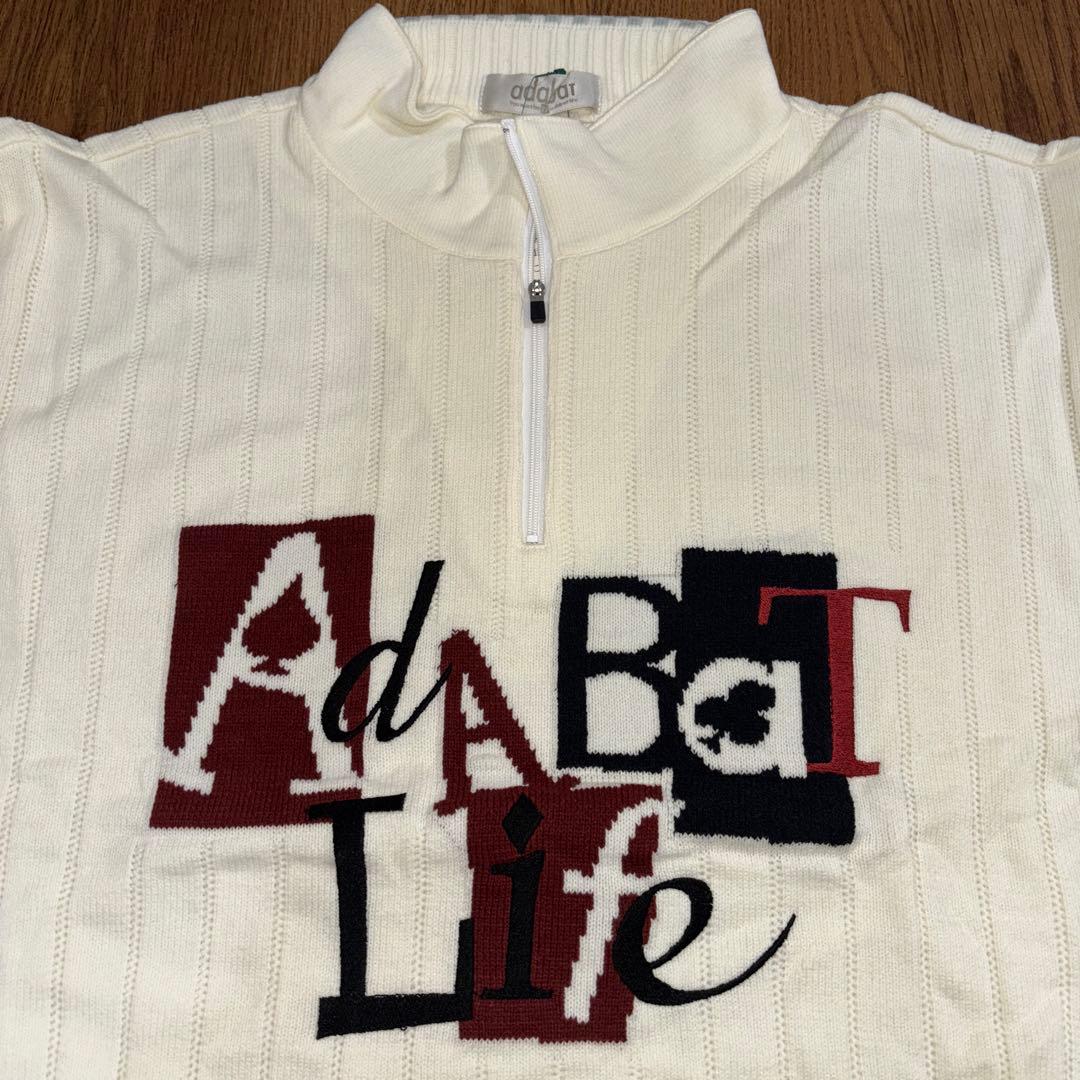 【未着用】Adabat アダバット ジップアップセーター Lサイズ