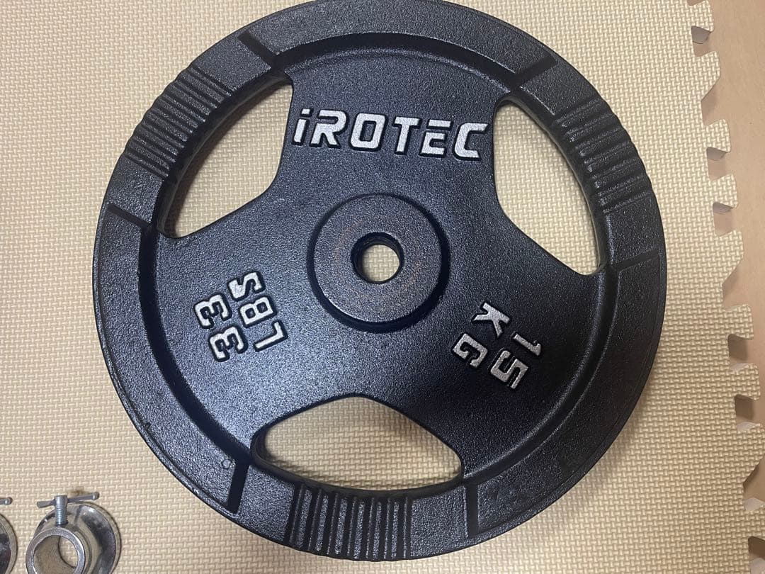 ダンベルプレート計60kg＋EZバーセット iROTEC/FIGHTING