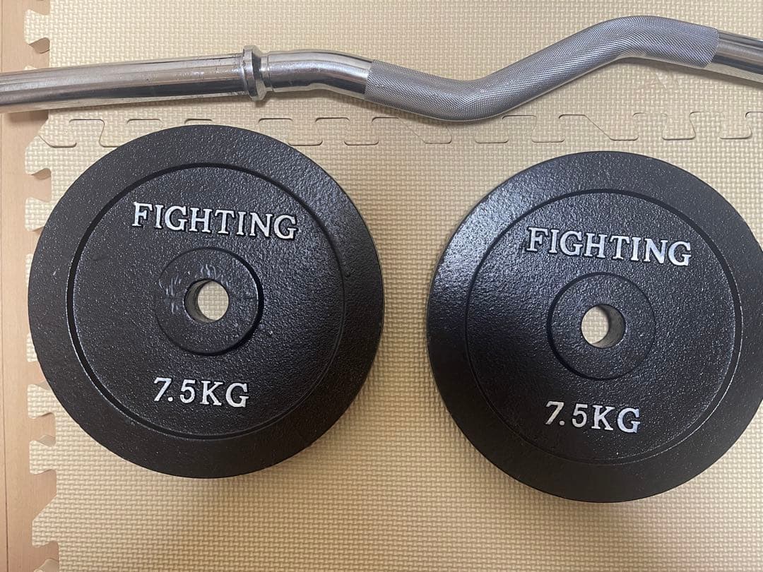 ダンベルプレート計60kg＋EZバーセット iROTEC/FIGHTING