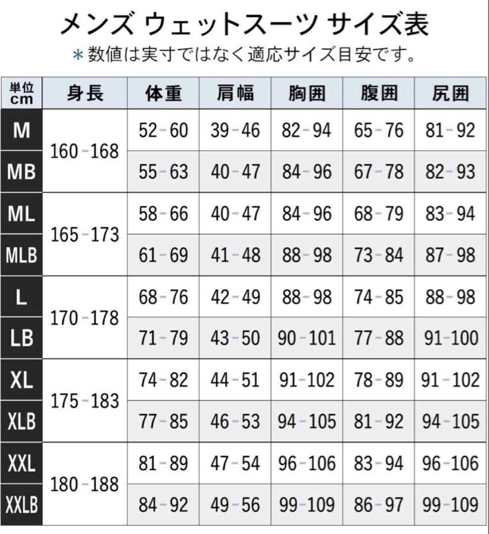 POP(パワー オブ ポテンシャル)5×3mm セミドライ メンズLサイズ相当