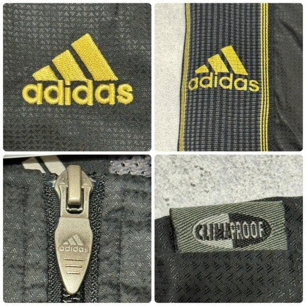 00s Y2K adidas 黒金 ポリエステル 上下 セットアップ アディダス