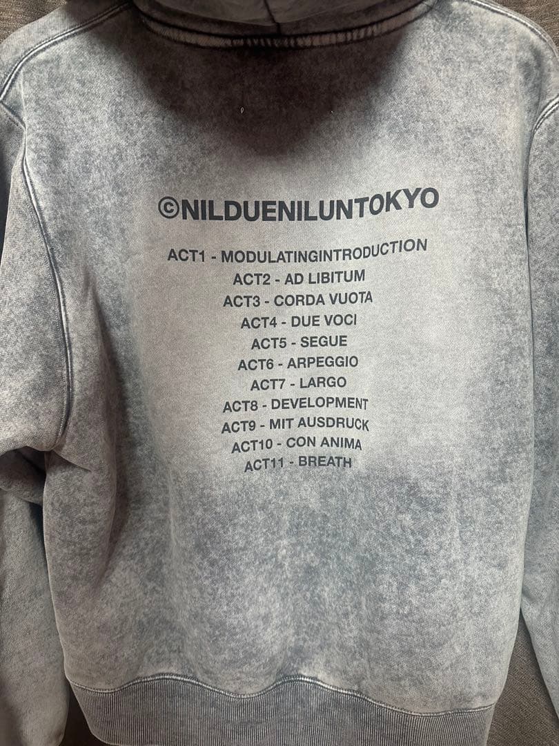 ミュージシャン NIL DUE/NIL UN TOKYO Faded Bleach Hoodie