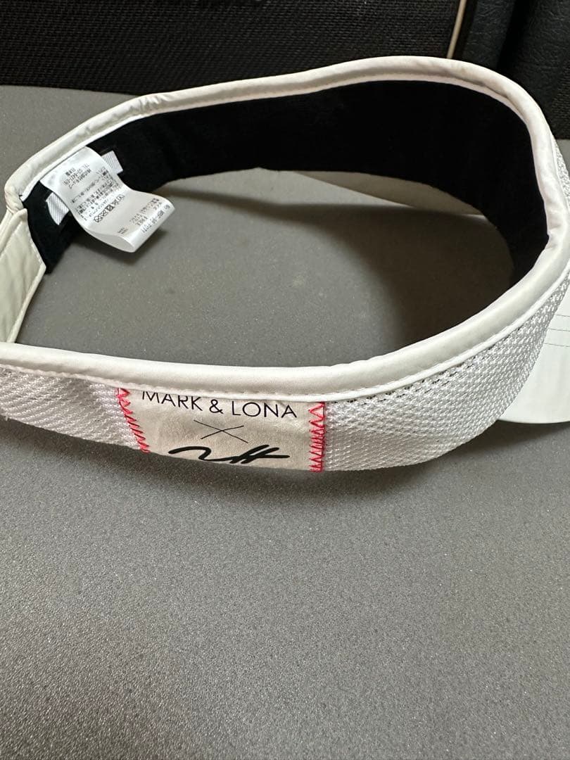 MARK&LONA サンバイザー ホワイト マークアンドロナ