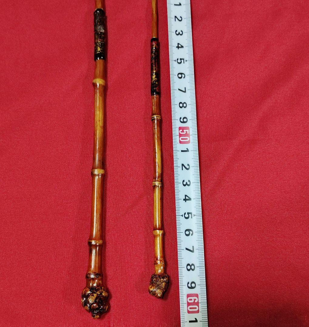 タナゴ竹朱漆塗り和竿・タナゴ竿・小物竿２本セット★