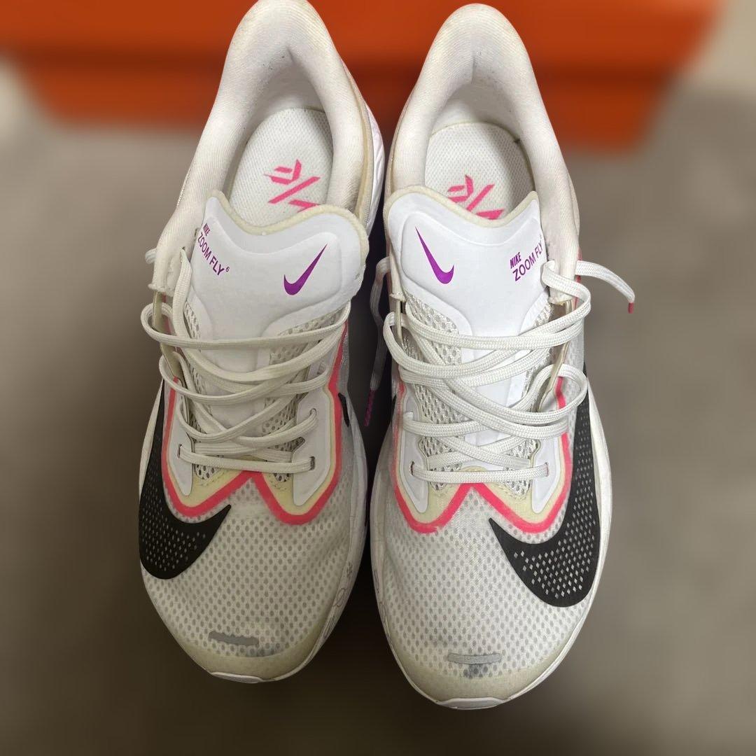 Nike Zoom Fly スパイクシューズ ホワイト/ピンク/ブラック