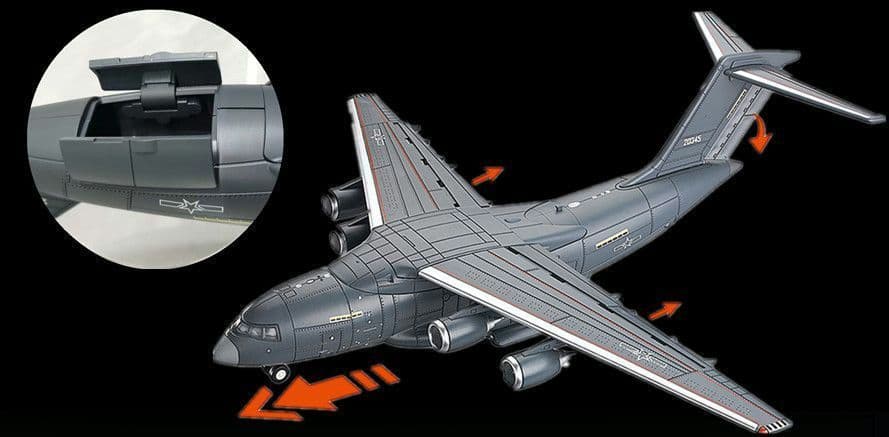希少 迫力満点 重量感が溢れる 中国人民解放軍 1/100Y-20大型軍用輸送機