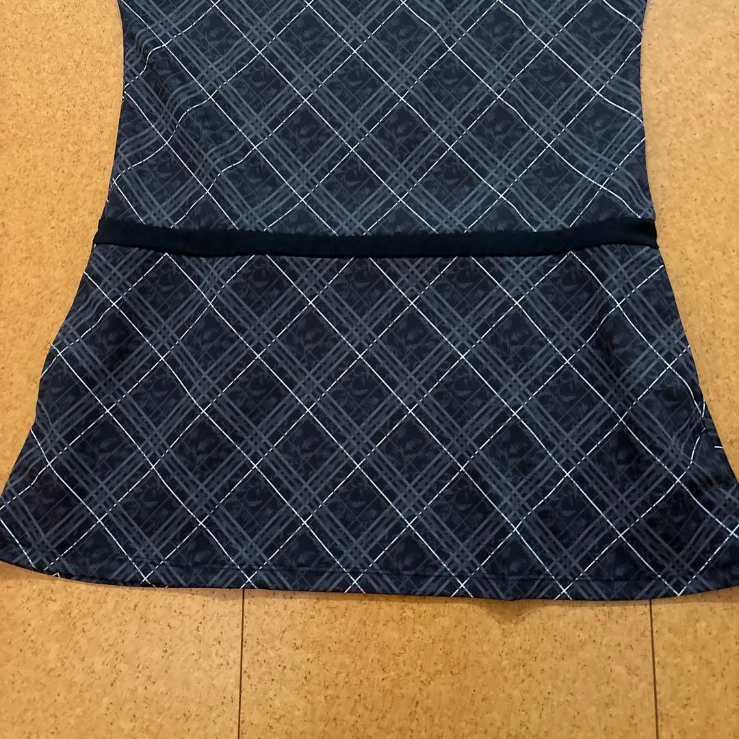 新品　未使用　プリンス テニスウェア ワンピース L モノトーン チェック